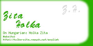 zita holka business card